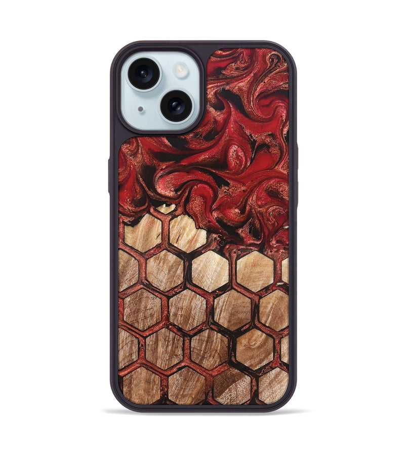iPhone 15 Wood Phone Case - Kaleigh (Pattern, 825239)