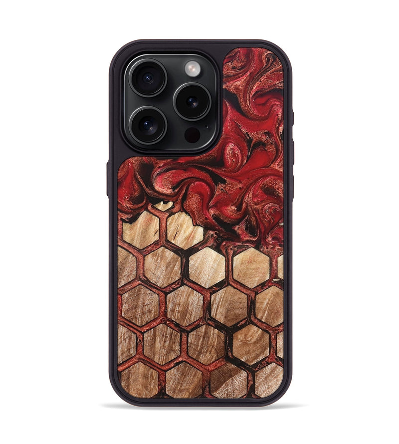 iPhone 15 Pro Wood Phone Case - Kaleigh (Pattern, 825239)