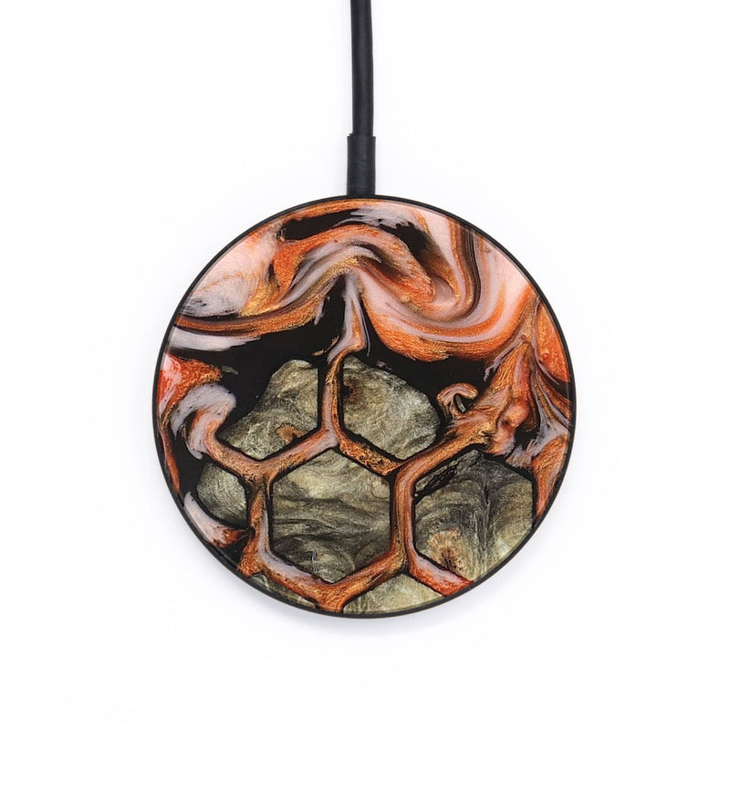 Circle Wood Wireless Charger - Jaiden (Pattern, 825241)