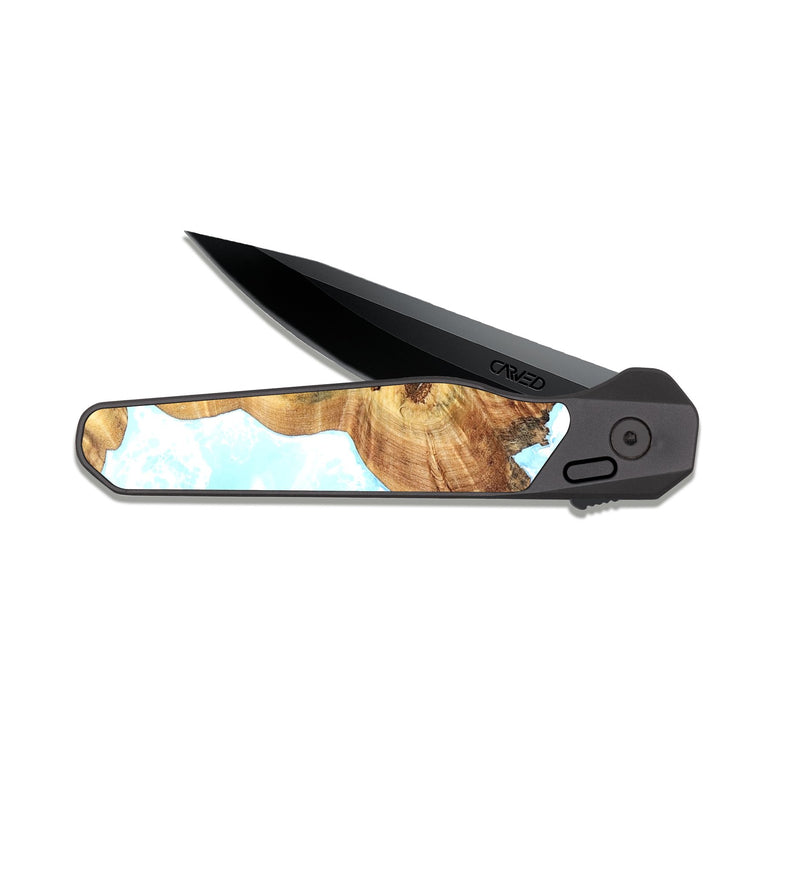 EDC Dark Slate Wood Pocket Knife - Emmalee (Coastal, 825253)