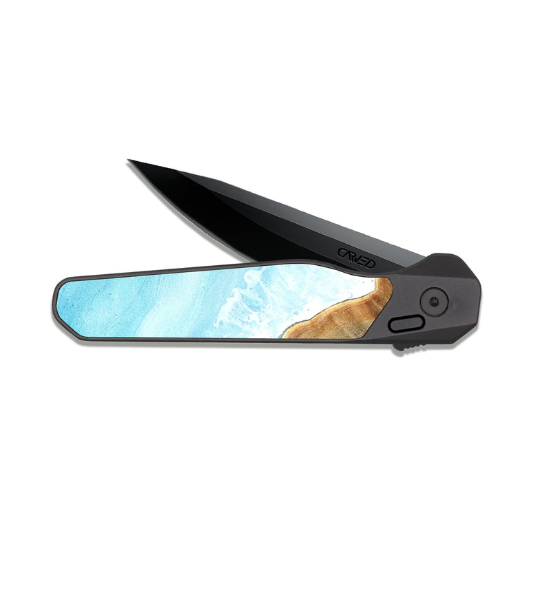 EDC Dark Slate Wood Pocket Knife - Freda (Coastal, 825254)