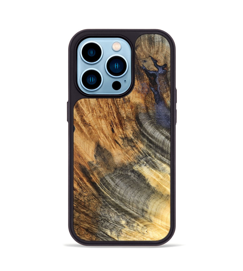 iPhone 14 Pro Wood Phone Case - Vivien (Wood Burl, 825260)