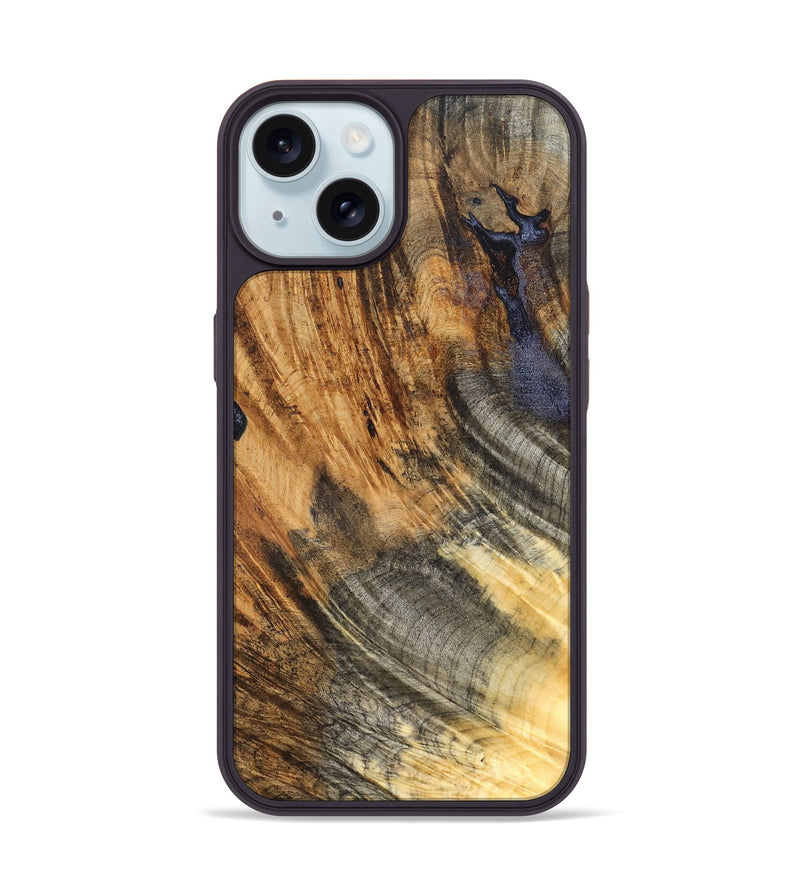 iPhone 15 Wood Phone Case - Vivien (Wood Burl, 825260)