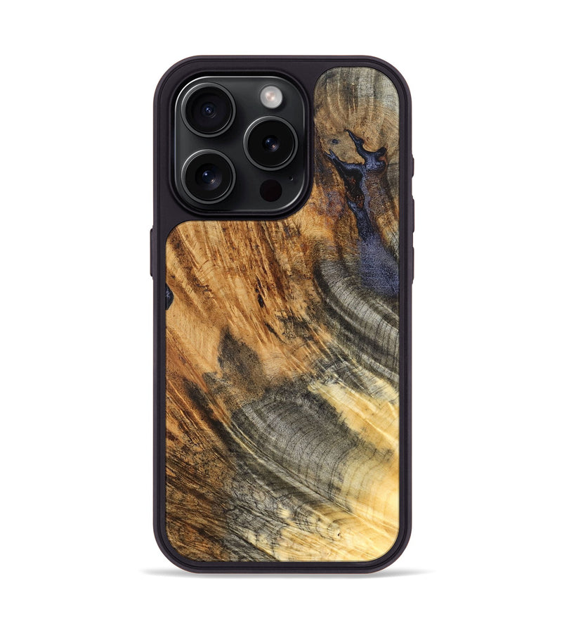 iPhone 15 Pro Wood Phone Case - Vivien (Wood Burl, 825260)