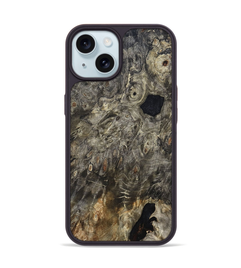 iPhone 15 Wood Phone Case - Bettie (Wood Burl, 825262)