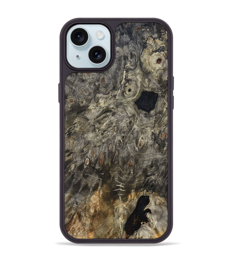 iPhone 15 Plus Wood Phone Case - Bettie (Wood Burl, 825262)
