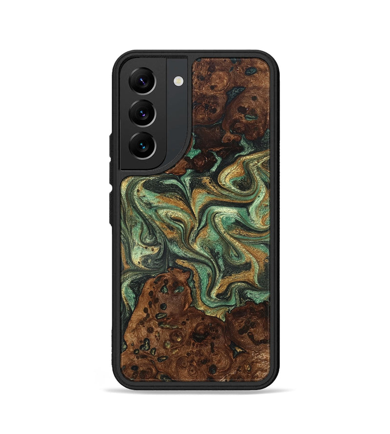 Galaxy S22 Wood Phone Case - Mary (Green, 825264)