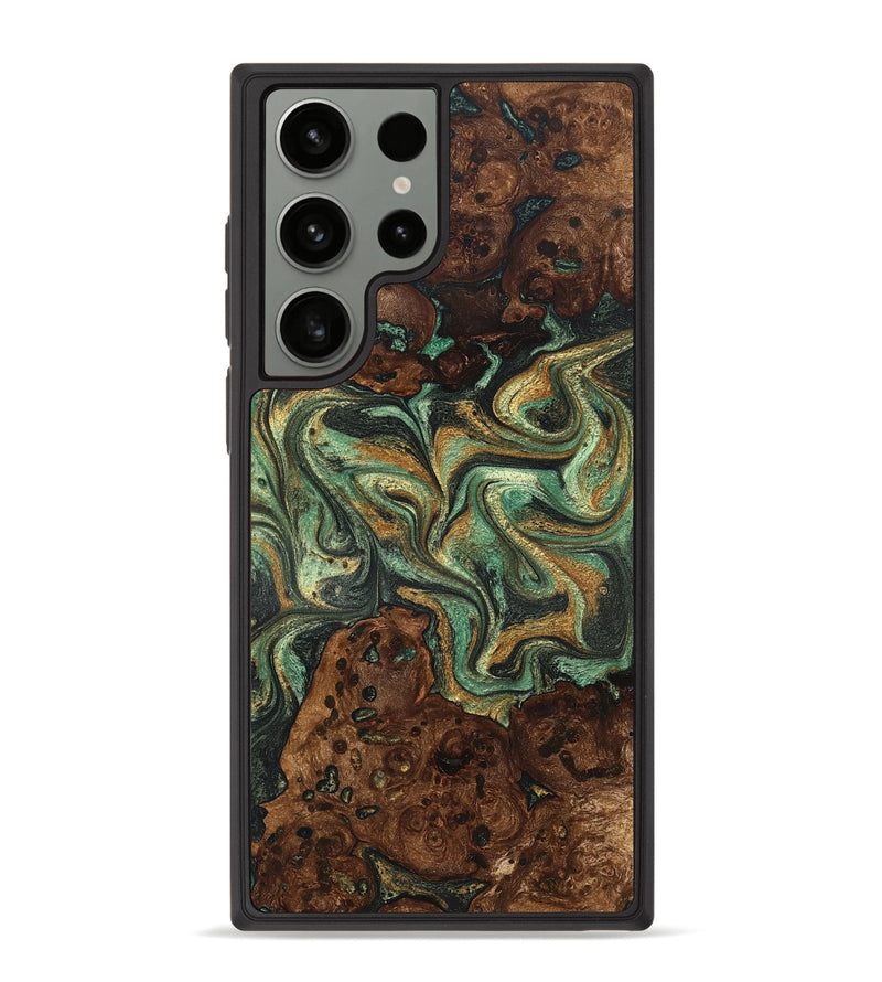 Galaxy S23 Ultra Wood Phone Case - Mary (Green, 825264)