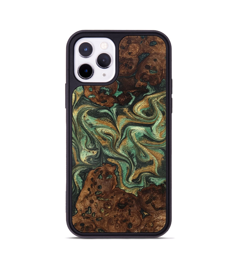 iPhone 11 Pro Wood Phone Case - Mary (Green, 825264)