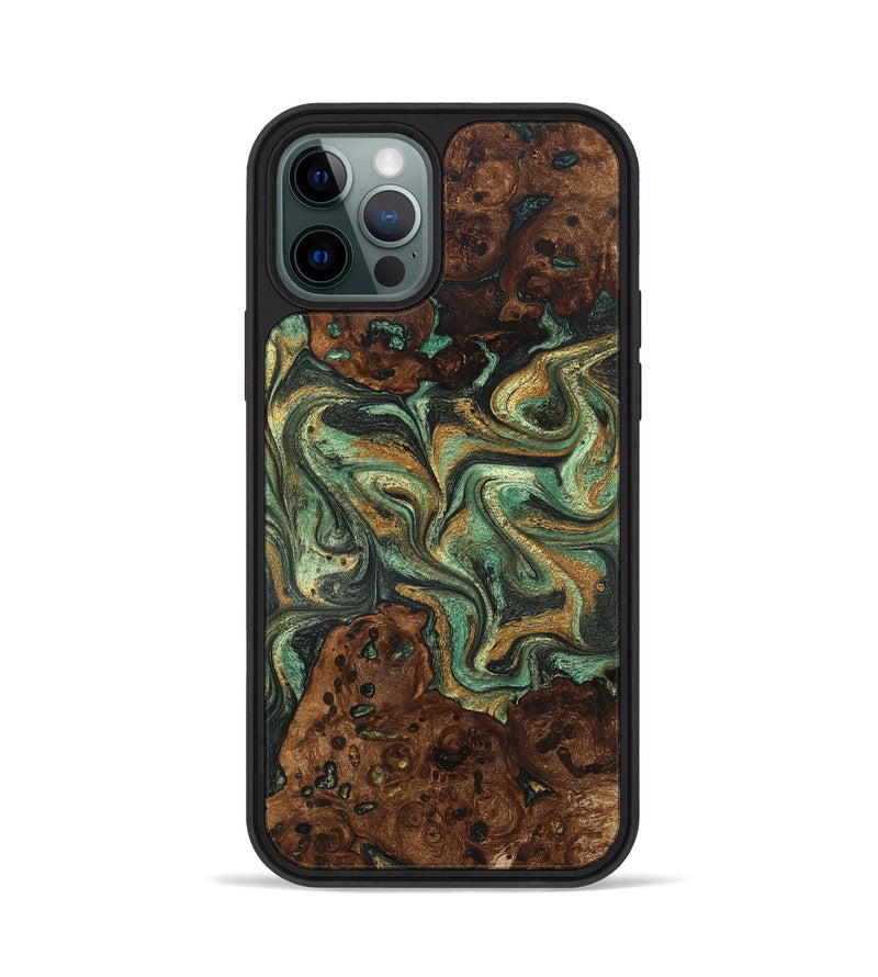 iPhone 12 Pro Wood Phone Case - Mary (Green, 825264)