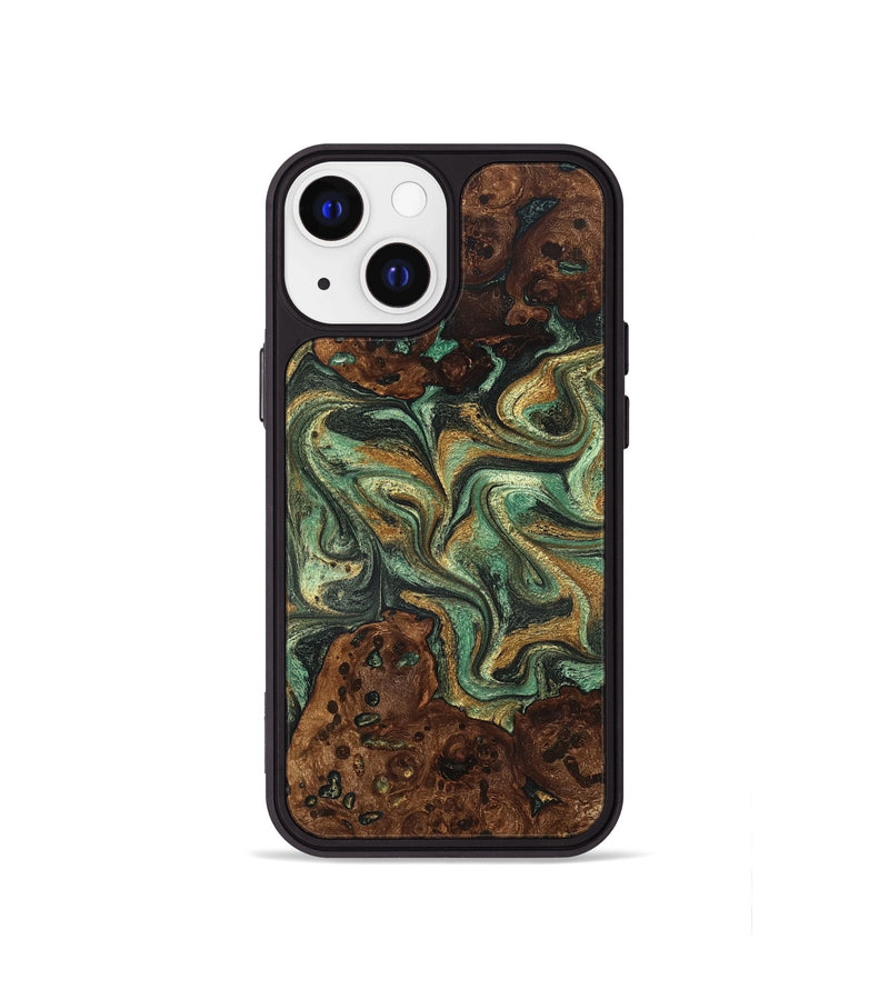 iPhone 13 mini Wood Phone Case - Mary (Green, 825264)
