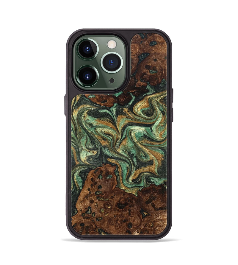iPhone 13 Pro Wood Phone Case - Mary (Green, 825264)