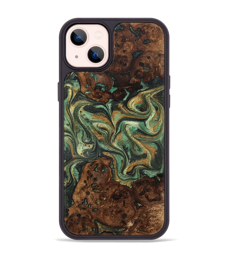 iPhone 14 Plus Wood Phone Case - Mary (Green, 825264)