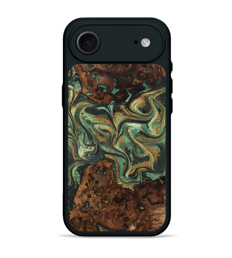 iPhone 17 Air Wood Phone Case - Mary (Green, 825264)