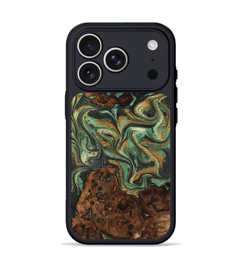 iPhone 17 Pro Wood Phone Case - Mary (Green, 825264)