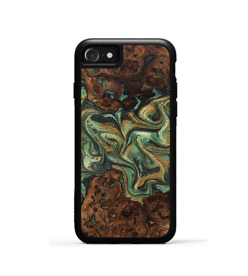 iPhone SE Wood Phone Case - Mary (Green, 825264)