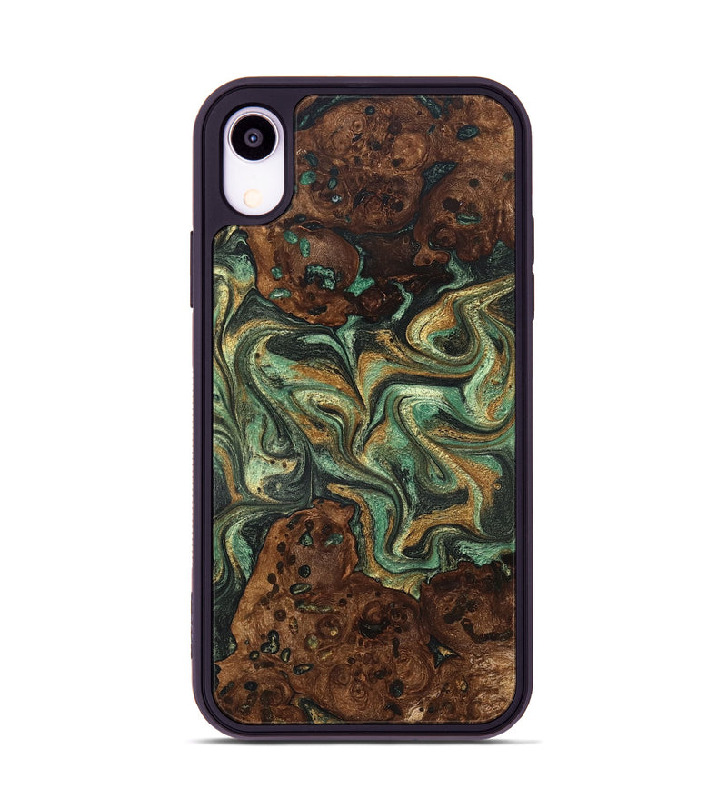 iPhone Xr Wood Phone Case - Mary (Green, 825264)