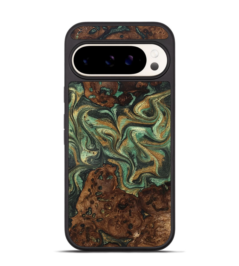 Pixel 9 Wood Phone Case - Mary (Green, 825264)