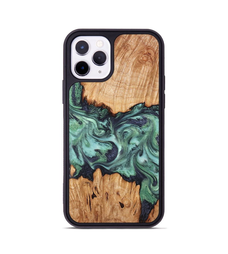iPhone 11 Pro Wood Phone Case - Ari (Green, 825265)