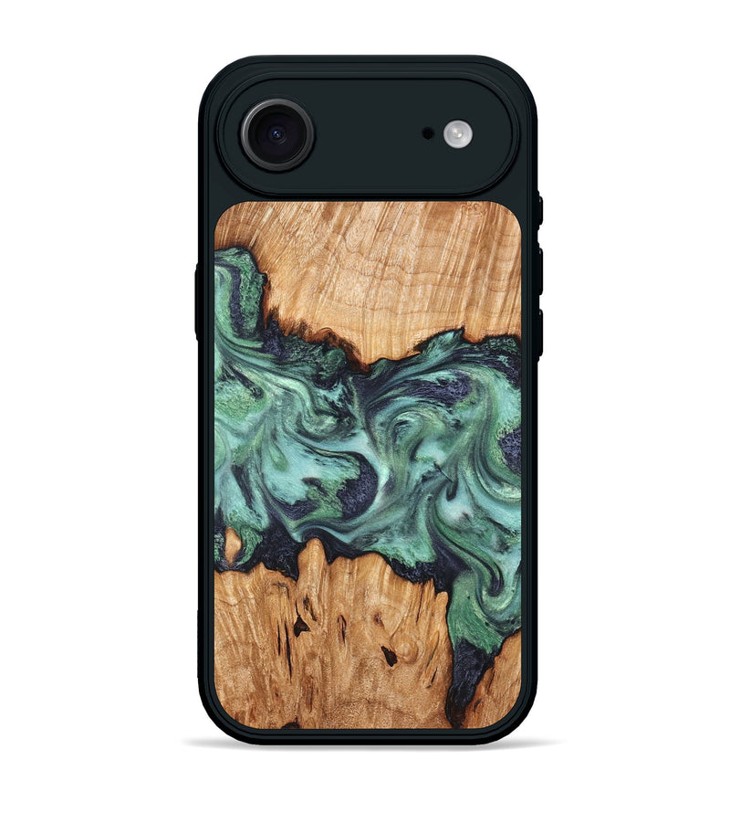 iPhone 17 Air Wood Phone Case - Ari (Green, 825265)