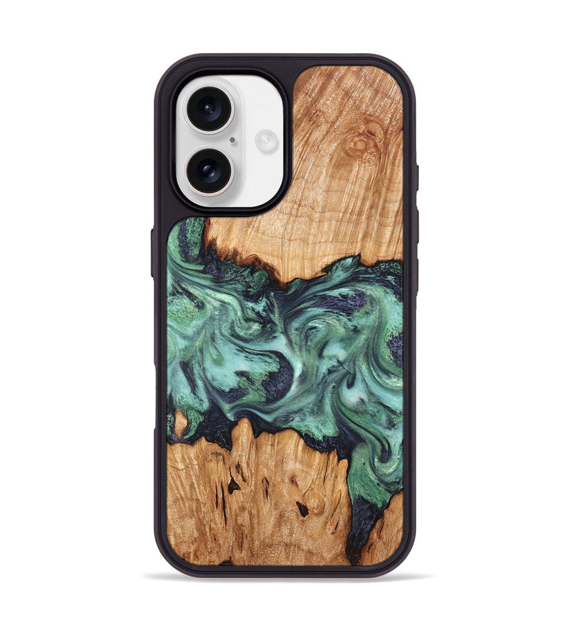 iPhone 17 Wood Phone Case - Ari (Green, 825265)