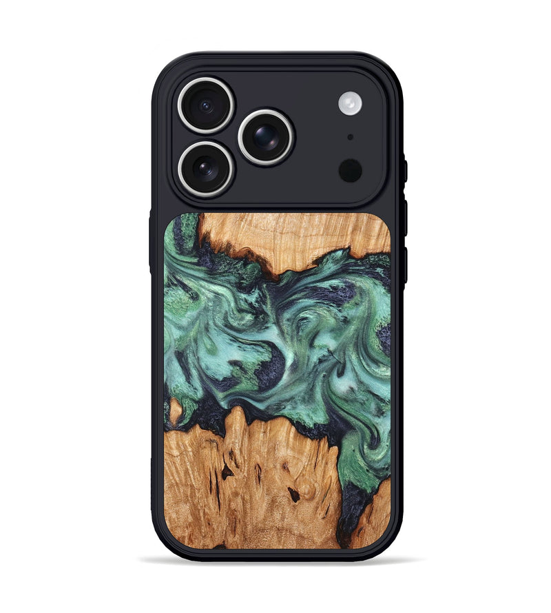 iPhone 17 Pro Wood Phone Case - Ari (Green, 825265)