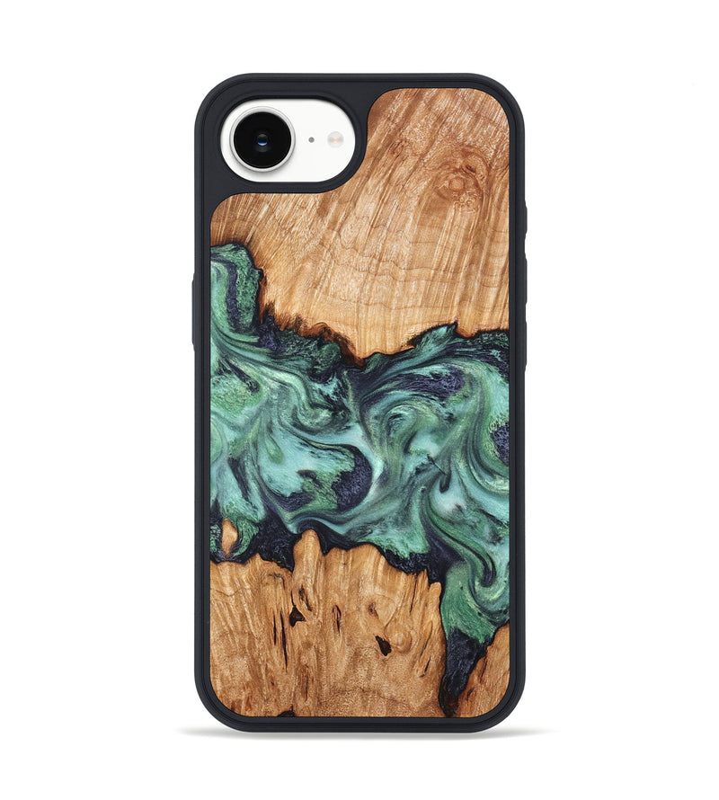 iPhone 17e Wood Phone Case - Ari (Green, 825265)