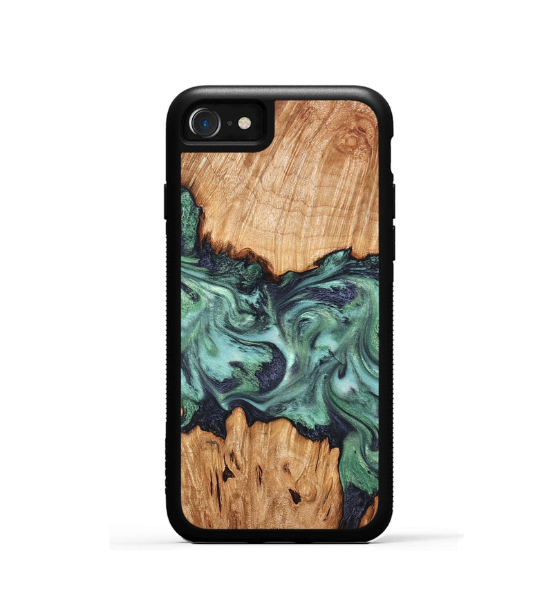 iPhone SE Wood Phone Case - Ari (Green, 825265)