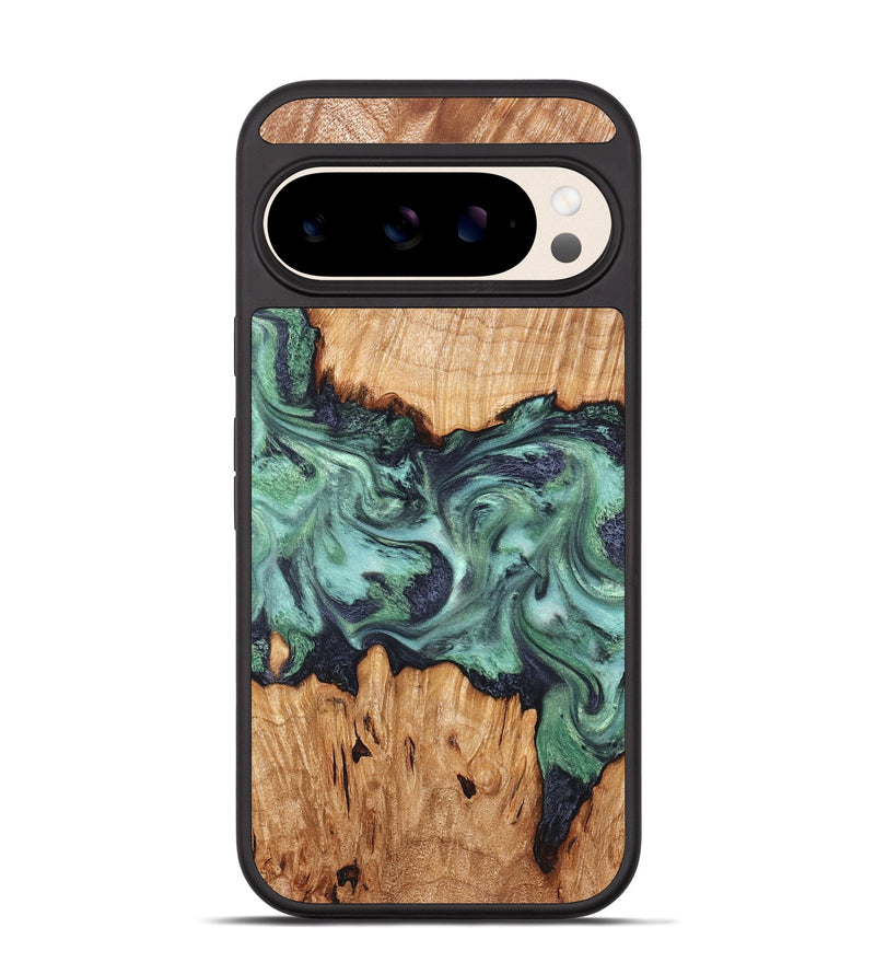 Pixel 10 Wood Phone Case - Ari (Green, 825265)