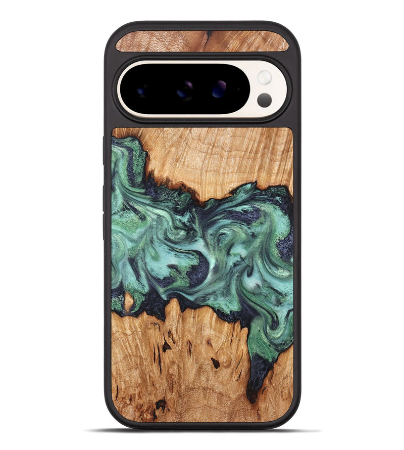 Pixel 10 Pro XL Wood Phone Case - Ari (Green, 825265)