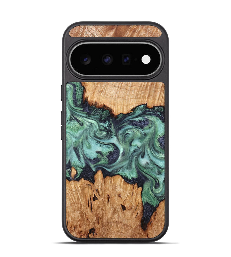 Pixel 11 Wood Phone Case - Ari (Green, 825265)