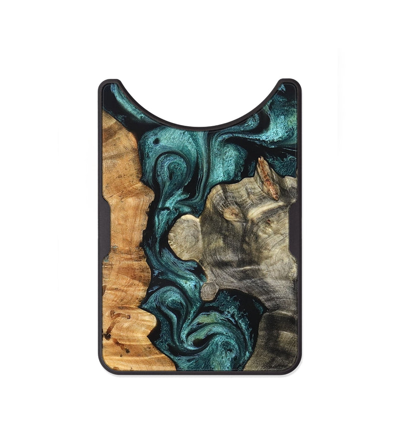 Alloy Wood Wallet - Leda (Green, 825266)