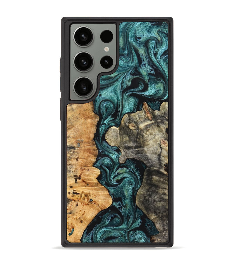 Galaxy S23 Ultra Wood Phone Case - Leda (Green, 825266)