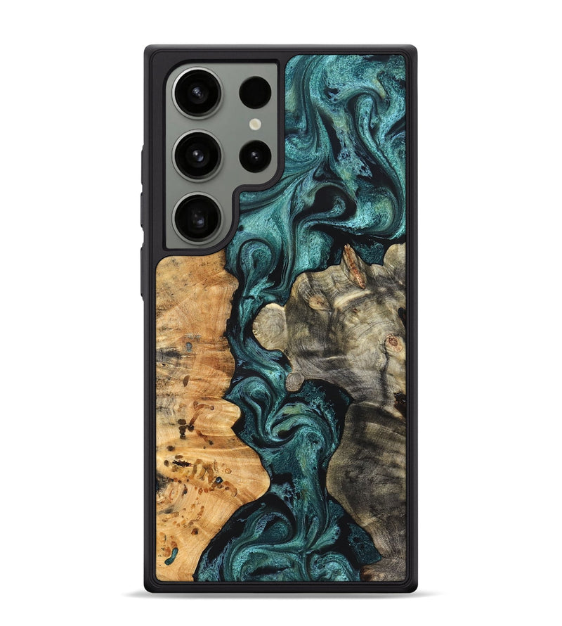 Galaxy S24 Ultra Wood Phone Case - Leda (Green, 825266)
