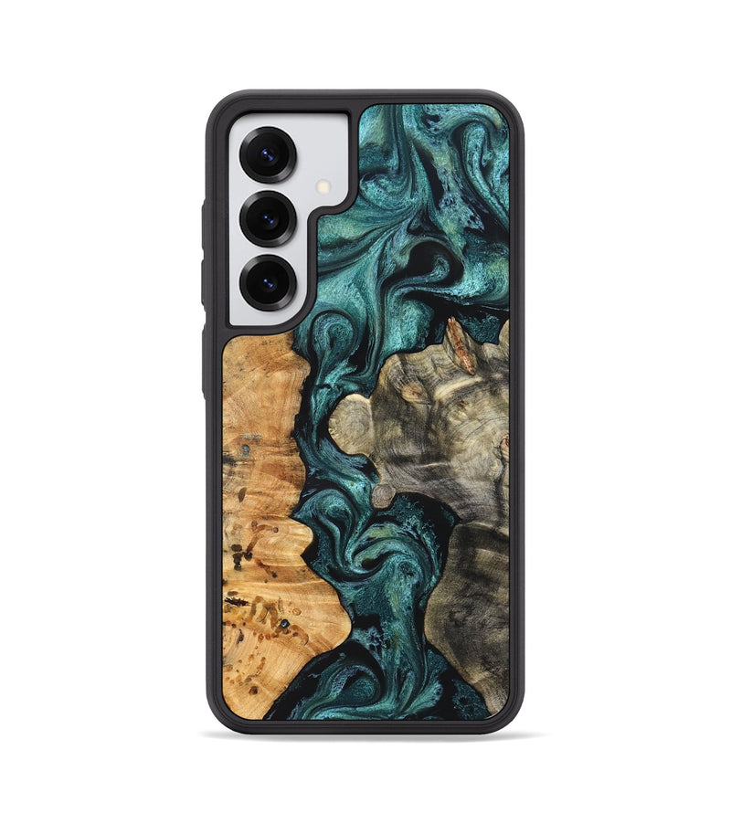 Galaxy S25 Wood Phone Case - Leda (Green, 825266)