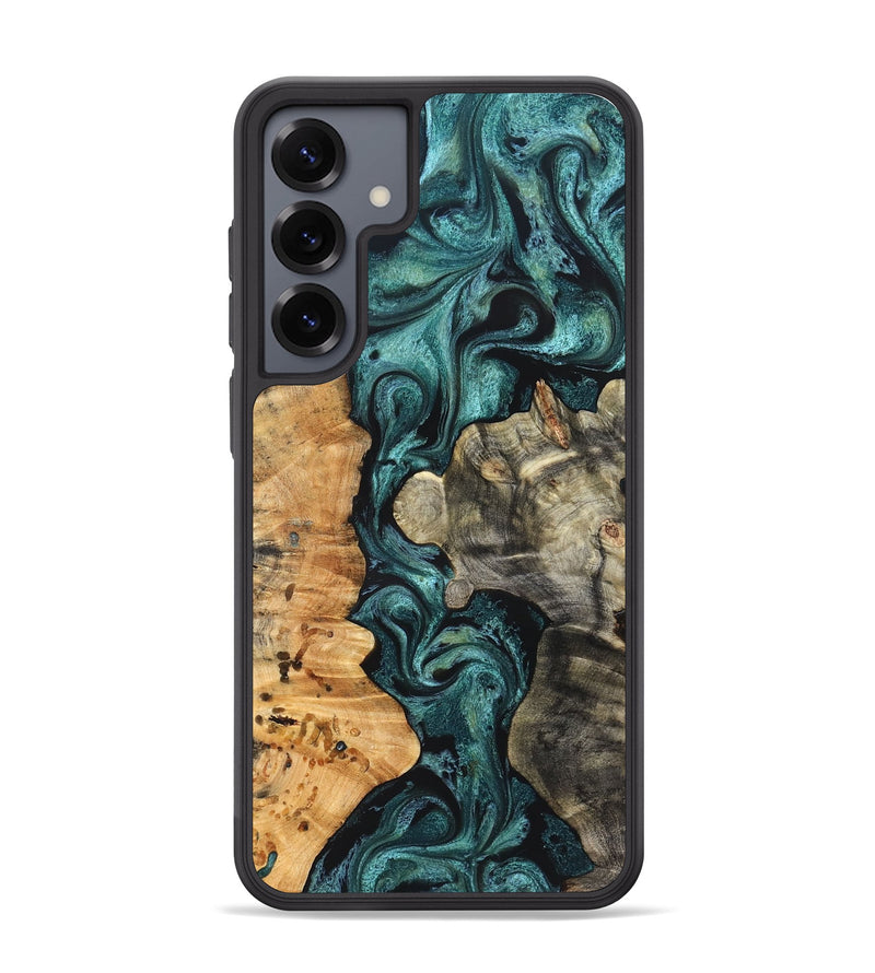 Galaxy S25 Plus Wood Phone Case - Leda (Green, 825266)