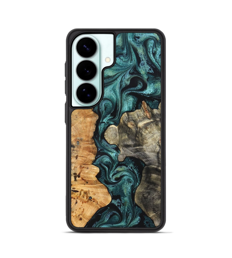 Galaxy S26 Wood Phone Case - Leda (Green, 825266)
