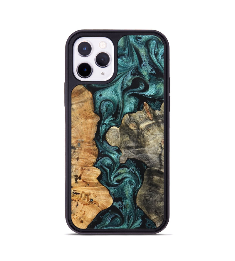 iPhone 11 Pro Wood Phone Case - Leda (Green, 825266)