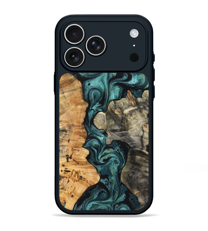 iPhone 17 Pro Max Wood Phone Case - Leda (Green, 825266)