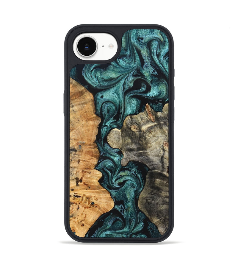iPhone 17e Wood Phone Case - Leda (Green, 825266)