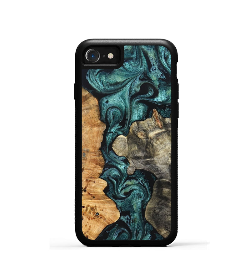 iPhone SE Wood Phone Case - Leda (Green, 825266)