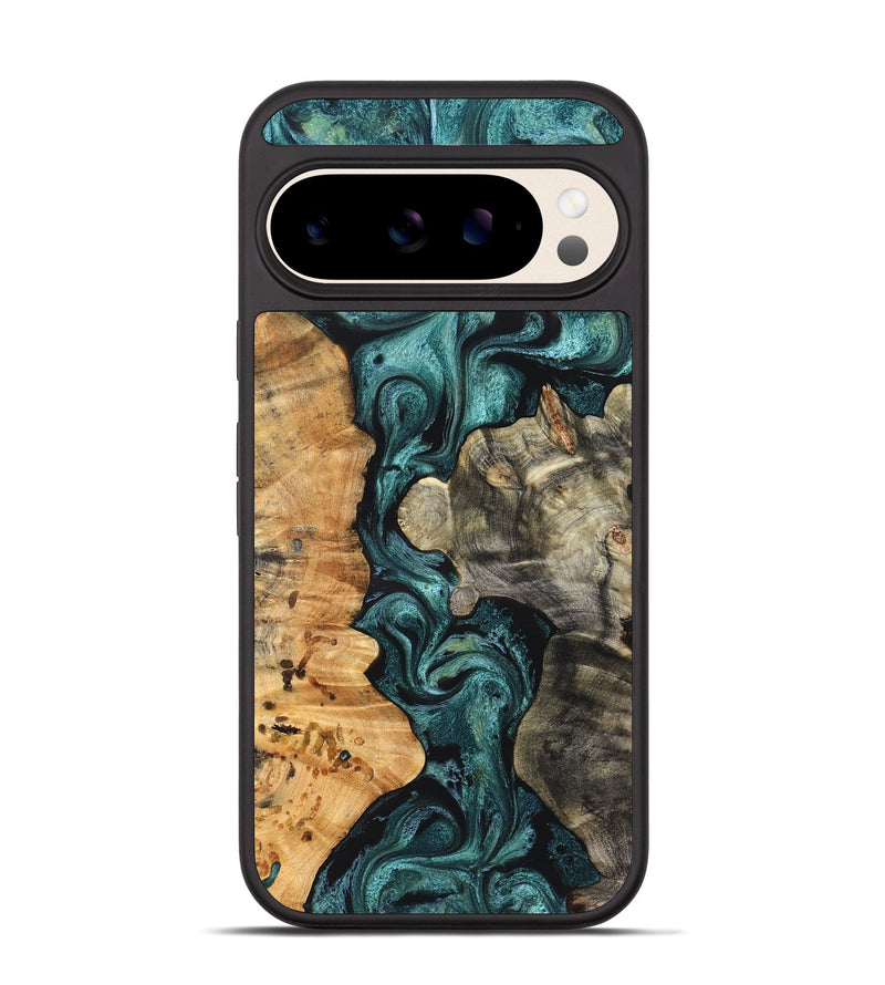 Pixel 10 Wood Phone Case - Leda (Green, 825266)