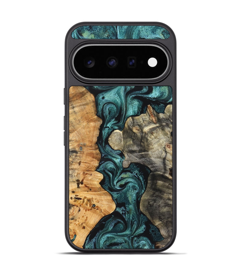 Pixel 11 Pro Wood Phone Case - Leda (Green, 825266)
