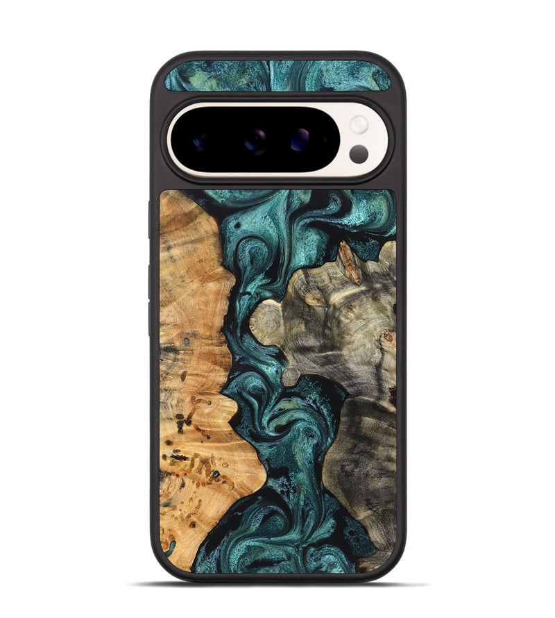 Pixel 9 Pro Wood Phone Case - Leda (Green, 825266)