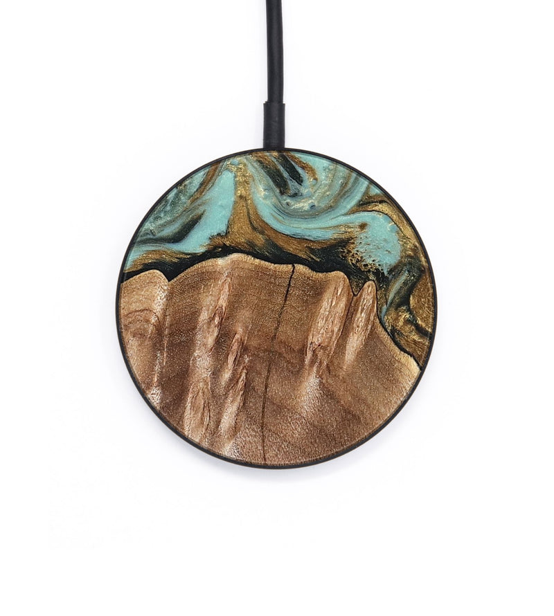 Circle Wood Wireless Charger - Sydnee (Green, 825267)