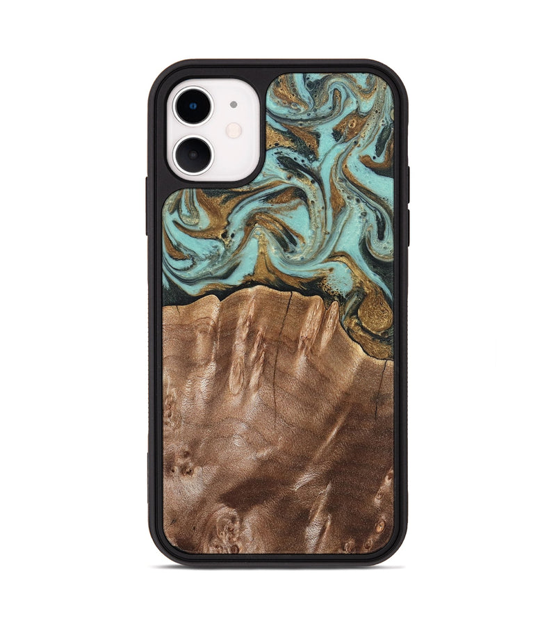 iPhone 11 Wood Phone Case - Sydnee (Green, 825267)