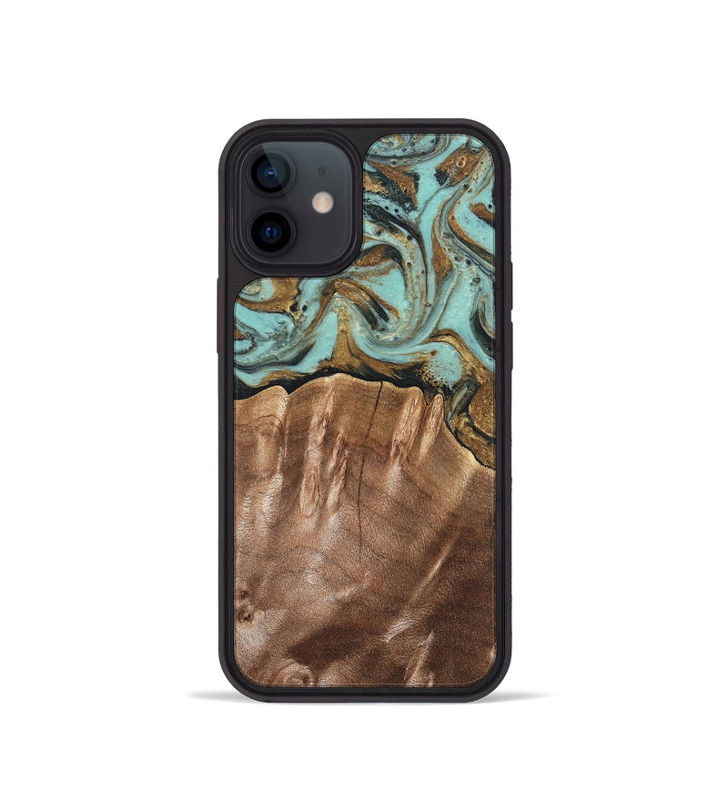 iPhone 12 mini Wood Phone Case - Sydnee (Green, 825267)