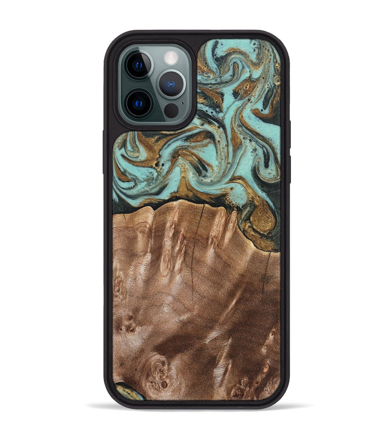 iPhone 12 Pro Max Wood Phone Case - Sydnee (Green, 825267)