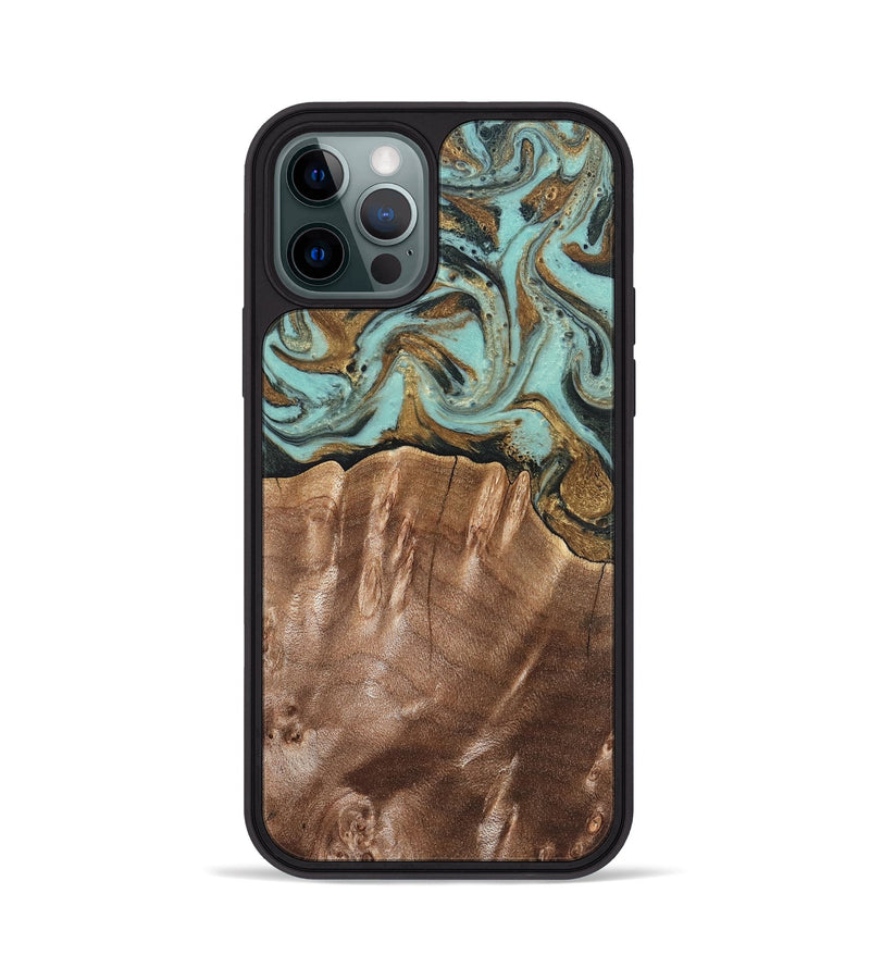 iPhone 12 Pro Wood Phone Case - Sydnee (Green, 825267)