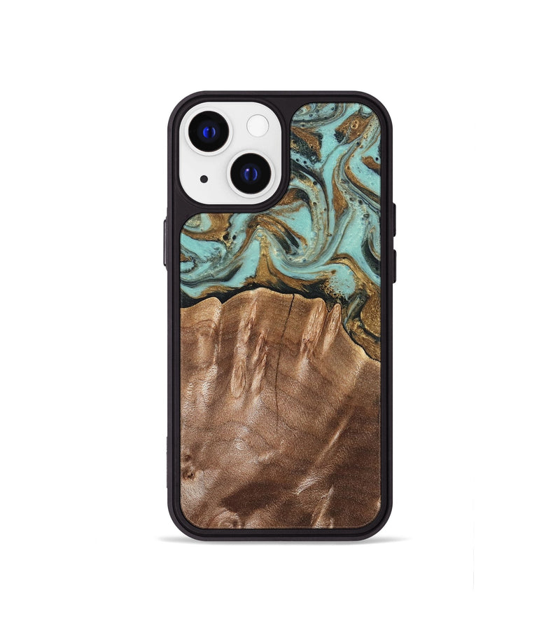 iPhone 13 mini Wood Phone Case - Sydnee (Green, 825267)